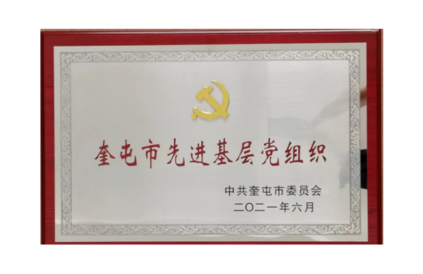 2021年6月获得奎屯市委员会“奎屯市先进基层党组织”